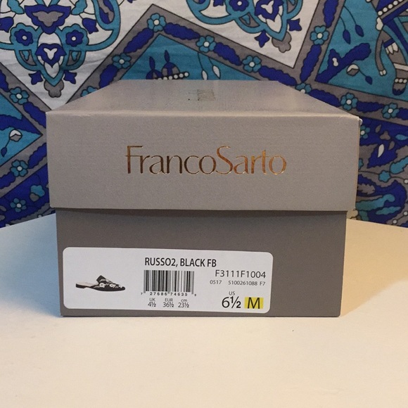 LAST PAIR Size 6.5! Franco Sarto Embroidered Mules - Picture 7 of 7